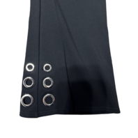 Slim Factor  by Investments Kick Flare XL Black Ankle Length Rivet Accent Pants Slim Factor  by Investments Kick Flare XL Black Ankle Length Rivet Accent Pants