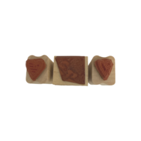 Angel Baby with Hearts  All Night Media Wooden Rubber Stamp