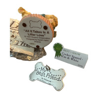 My Best Friend Enesco All it Takes is a Litter Love in Box Cocker Spaniel Figure
