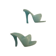 Vintage Doll Barbie Soft Blue Pump Heels