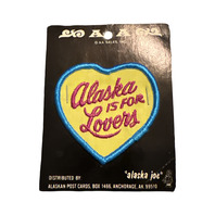 Alaska is for Lovers New on Card Vintage Uniform Patch