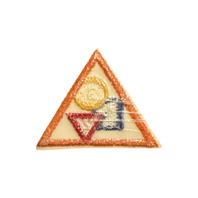 Girl Scout Triangle Dollars and Cents Money Earner Vintage Uniform Patch