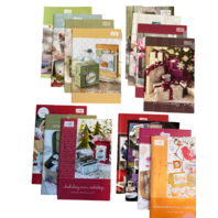 Stampin Up Pamplet Booklet Lot Wooden Rubber Stamp. lot of 20 Idea Books