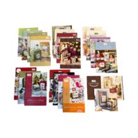 Stampin Up Pamplet Booklet Lot Wooden Rubber Stamp. lot of 20 Idea Books