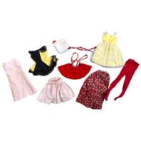 Vintage Skipper Doll Clothing Lot by Mattel Embroidered Top Dress Skirt Hat Tags