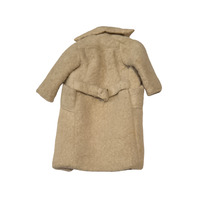 Vintage Barbie Cream White Coat Fleece wiht Satin Lining