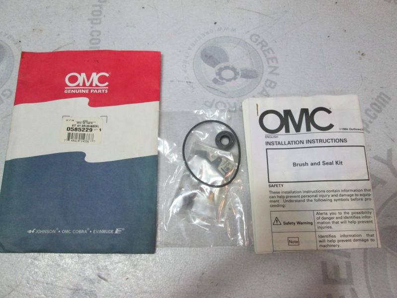 0585229 OMC Evinrude Johnson Trim Motor Brush & Seal Kit 585229