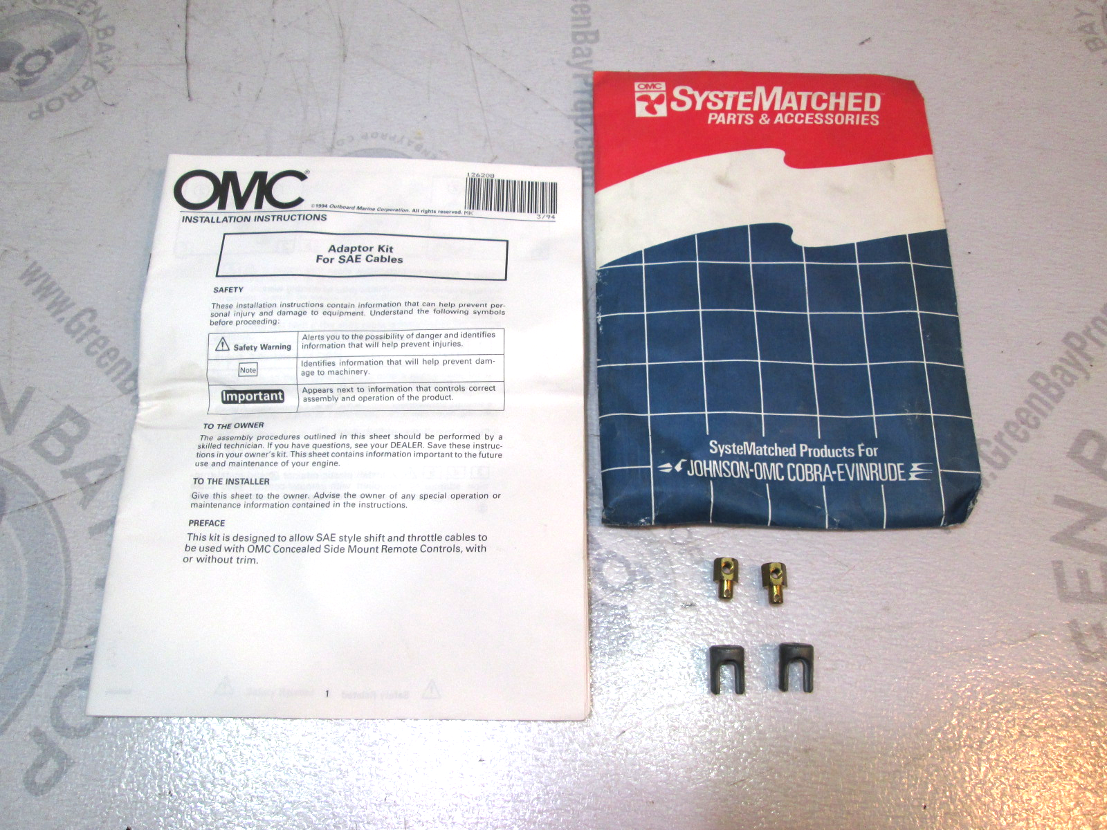 0174925 174925 OMC Evinrude Johnson Control SAE Cable Adapter Kit