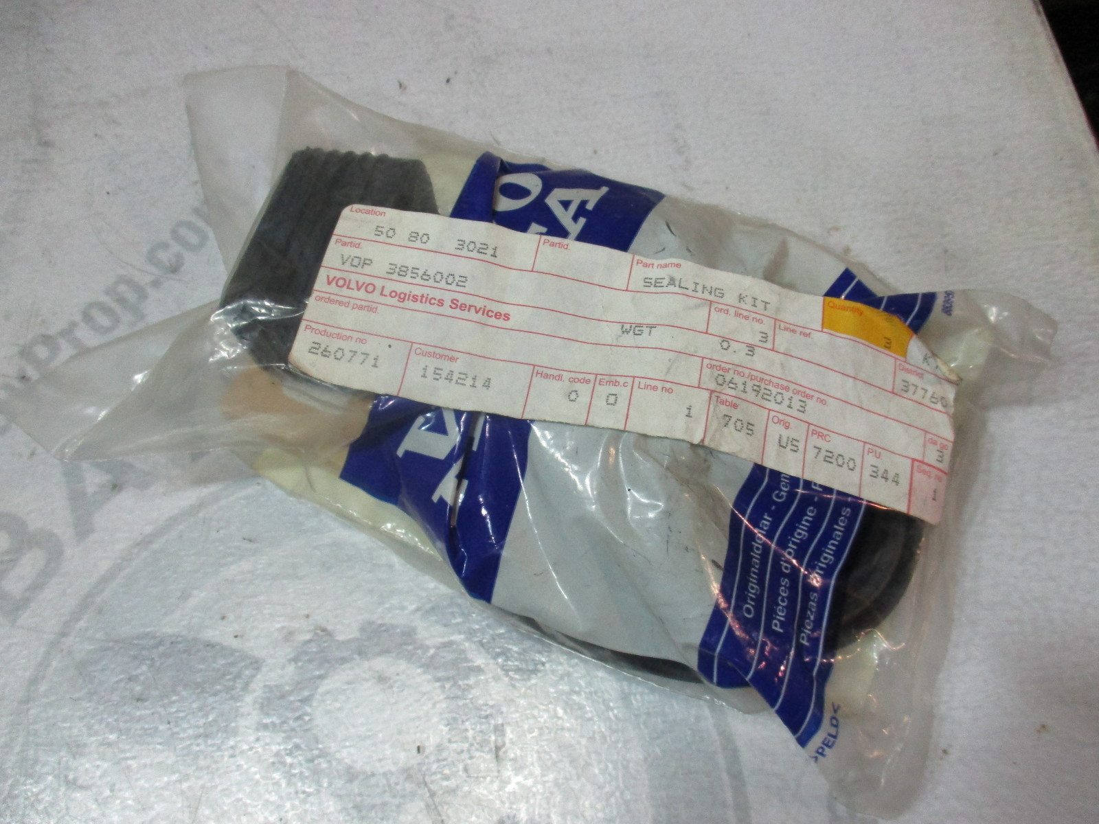 3856002 OMC Cobra Volvo Stern Drive Lower Gearcase Seal Kit Green Bay