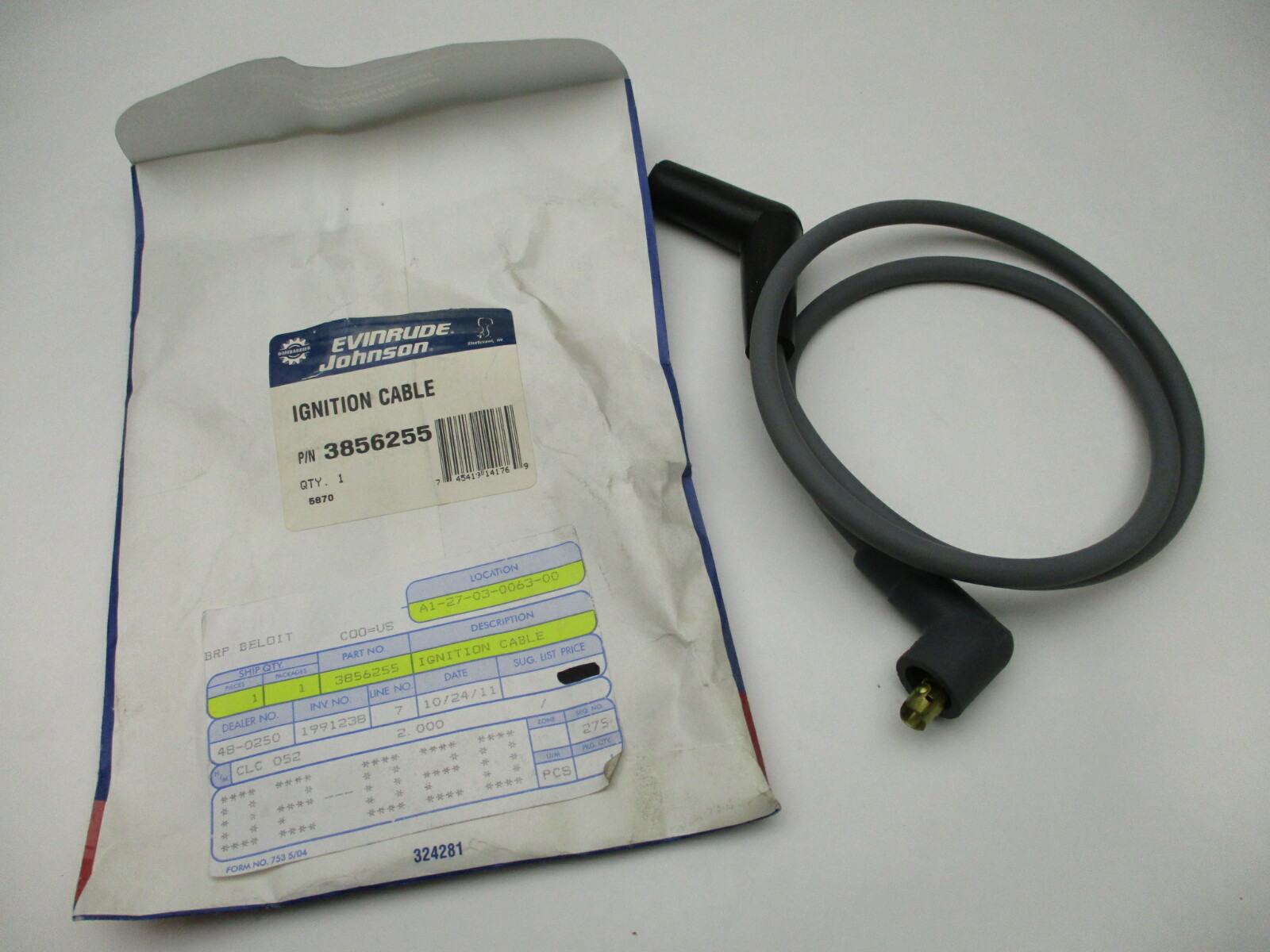 3856255 BRP OMC Cobra Volvo Marine Spark Plug Lead Ignition Cable NLA