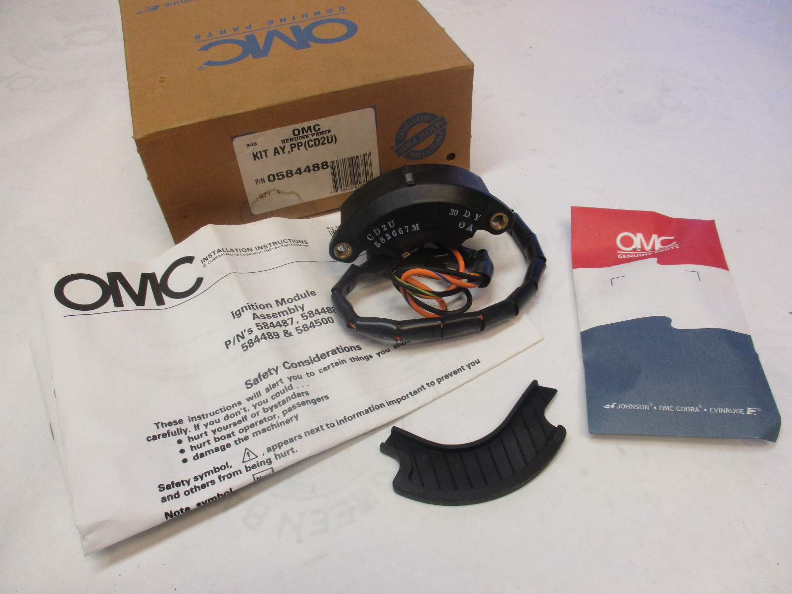 584488 0584488 OMC Evinrude Johnson Power Pack Ignition Module 4-55 HP 1989-1991