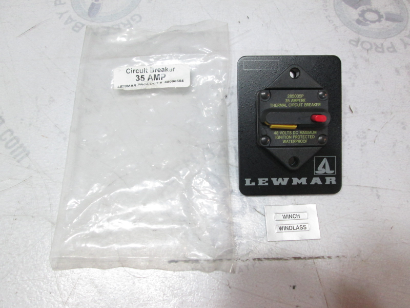 68000604 Lewmar 48V Max 35 Amp Circuit Breaker Windless or Winch