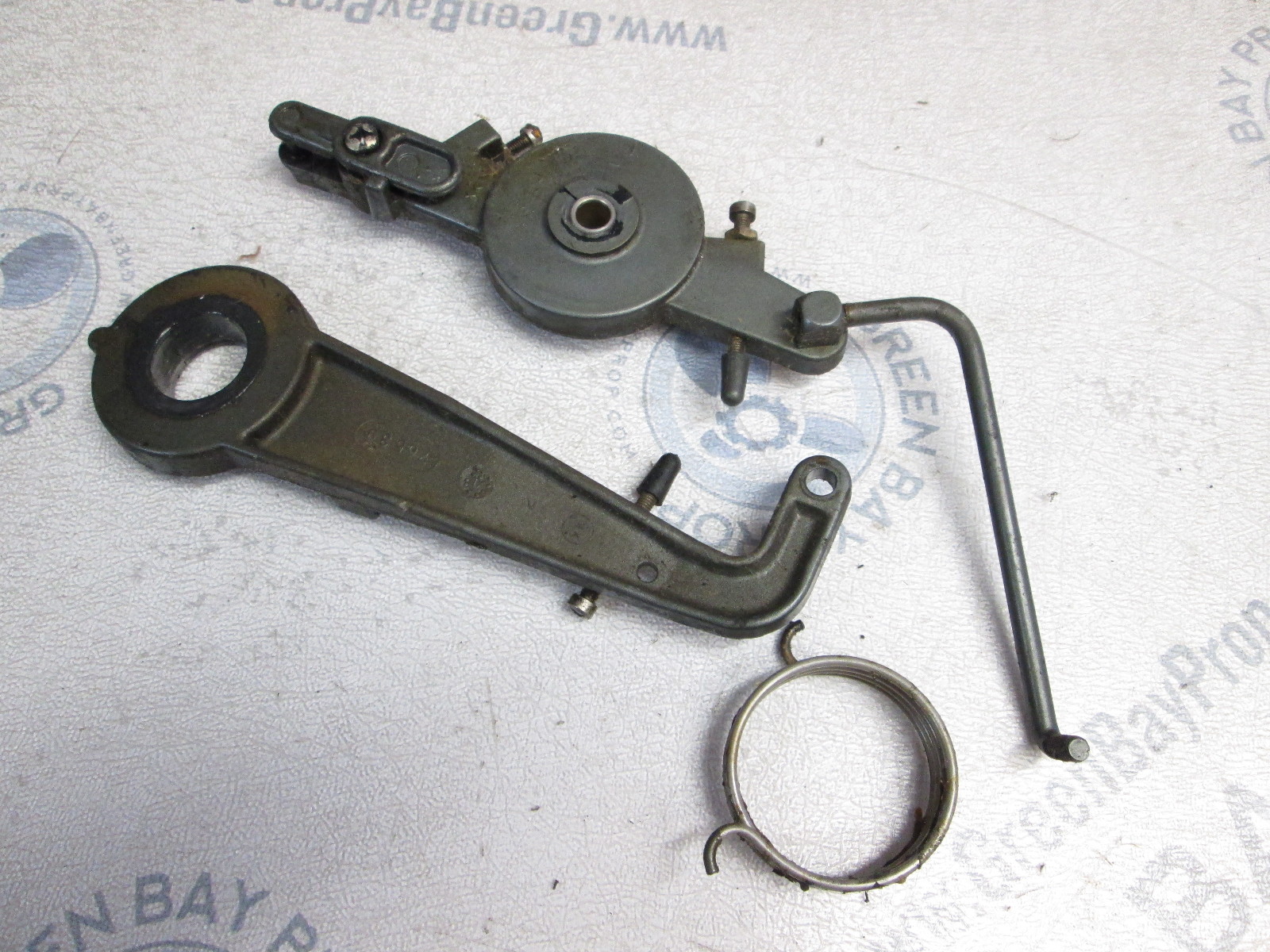 76559A1 76560 Mercury Mariner 4550 Hp Outboard Spark Advance Lever Throttle Arm Green Bay