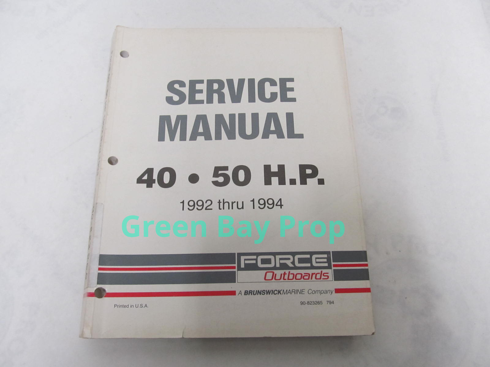 90823265 19921994 Mercury Force Outboard Service Manual 4050 HP