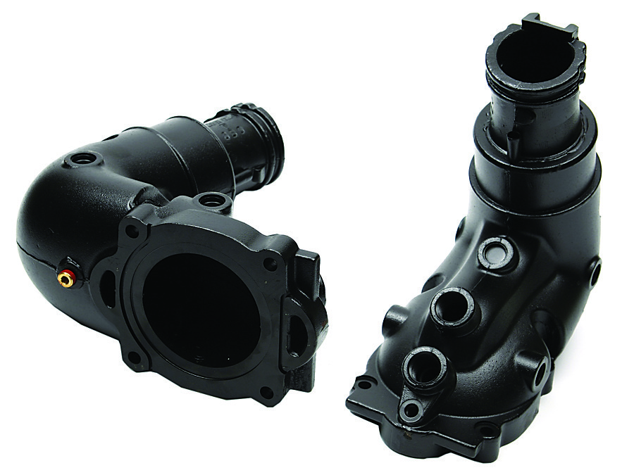 879288A28 Exhaust Elbow Assembly Kit 4" Riser Fits Mercruiser V-6 V-8 Sterndrives