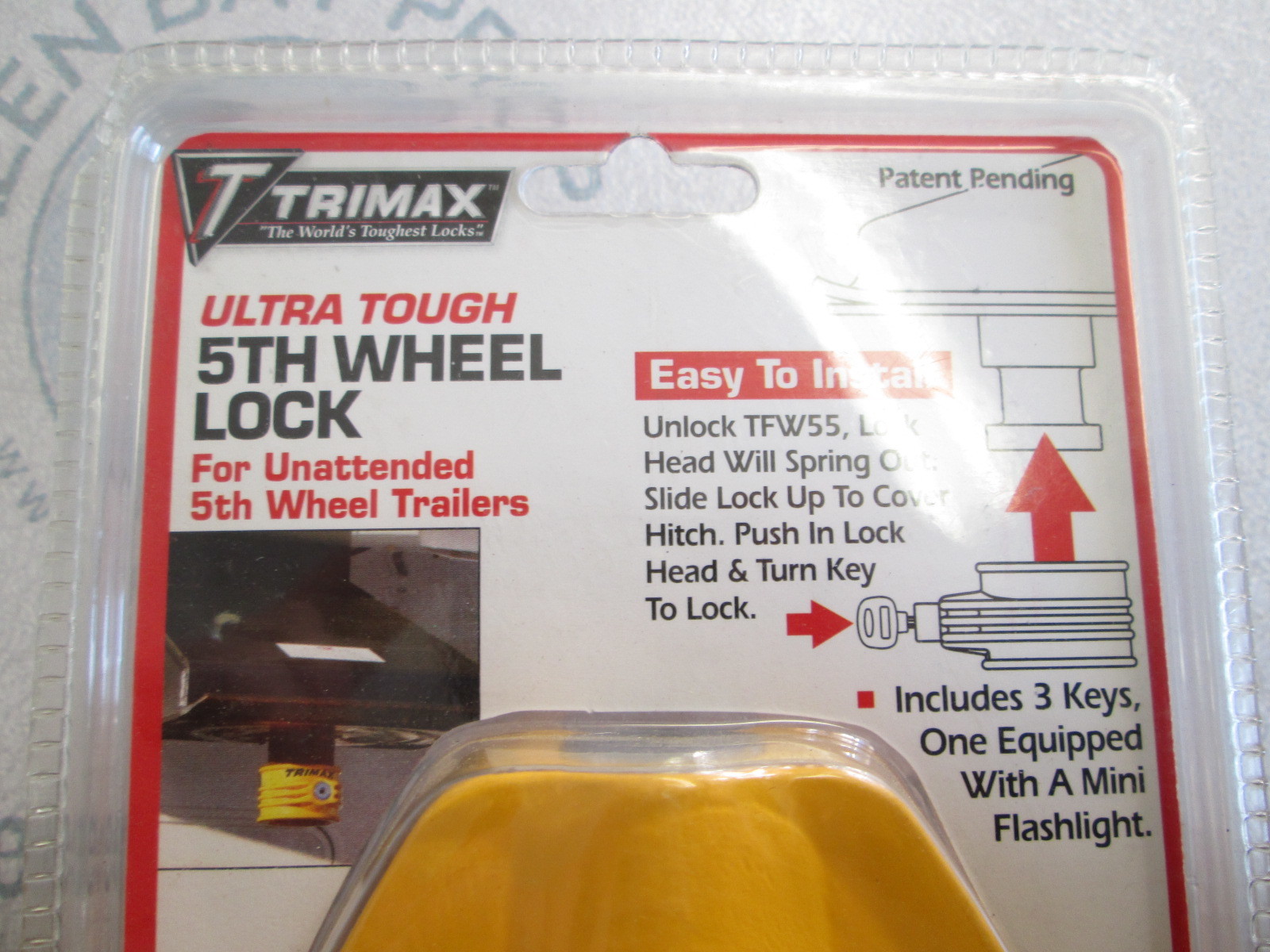 Trimax TFW55 Ultra Tough 5th Wheel Trailer Lock