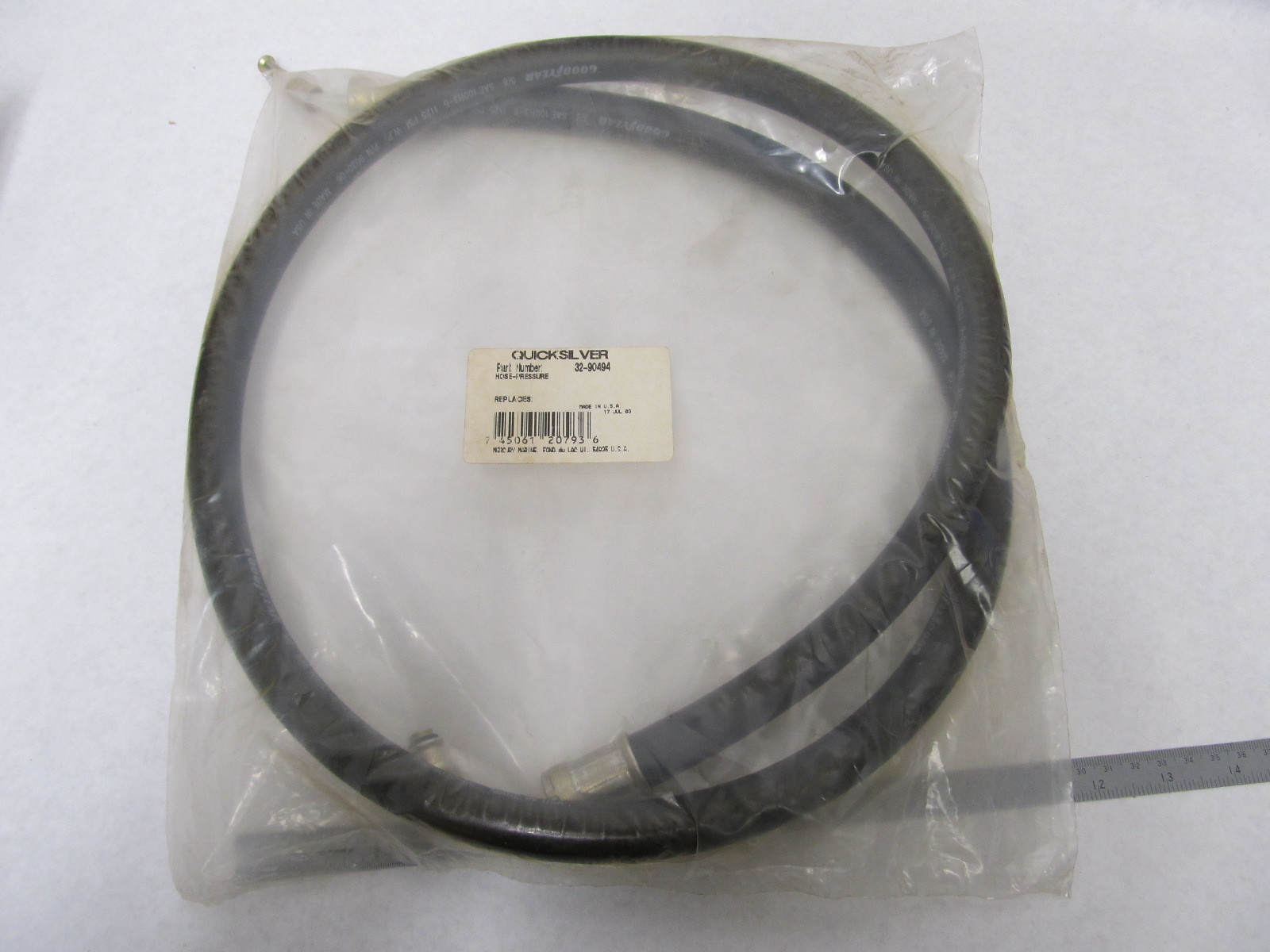32-90494 1727121 Quicksilver Pressure Hose for Mercruiser Power Steering