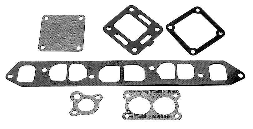 MerCruiser Exhaust Manifold Gasket 27-96429 - Replacement Wet Joint Gasket For 120, 140, 3.0L GM 153/181 4-Cylinder Engines