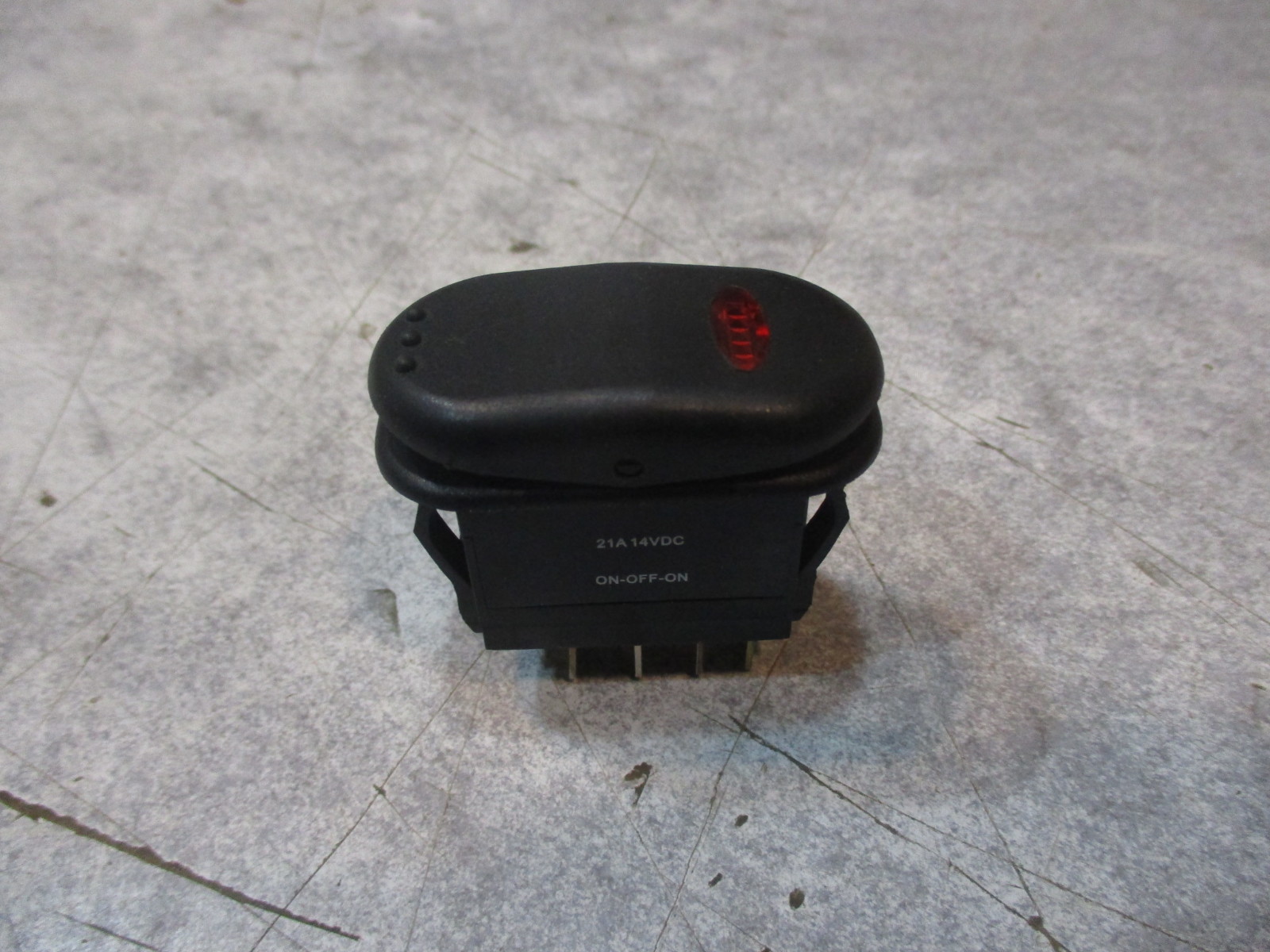 Illuminated On/Off/On 7 Blade Terminal Rocker Switch Marine Boat 21A ...