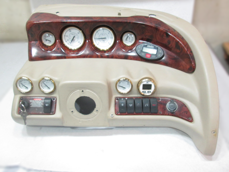 2005 Glastron GS 219 Boat Dash Panel Instrument Cluster Gauges Switches Green Bay Propeller