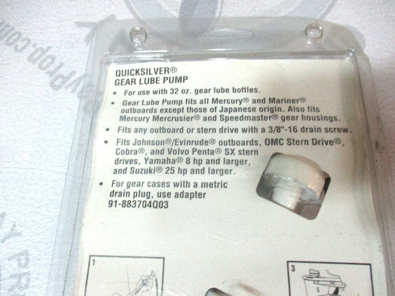 Fits Mercury Mariner Quicksilver 91802891Q2 GEAR LUBE PUMP for 32 oz
