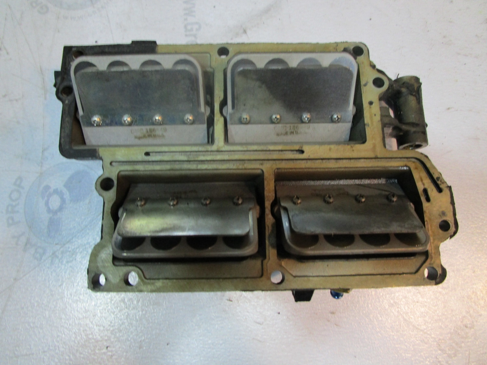 397075 389823 Evinrude Johnson 115 Hp Outboard Intake Manifold & Reeds