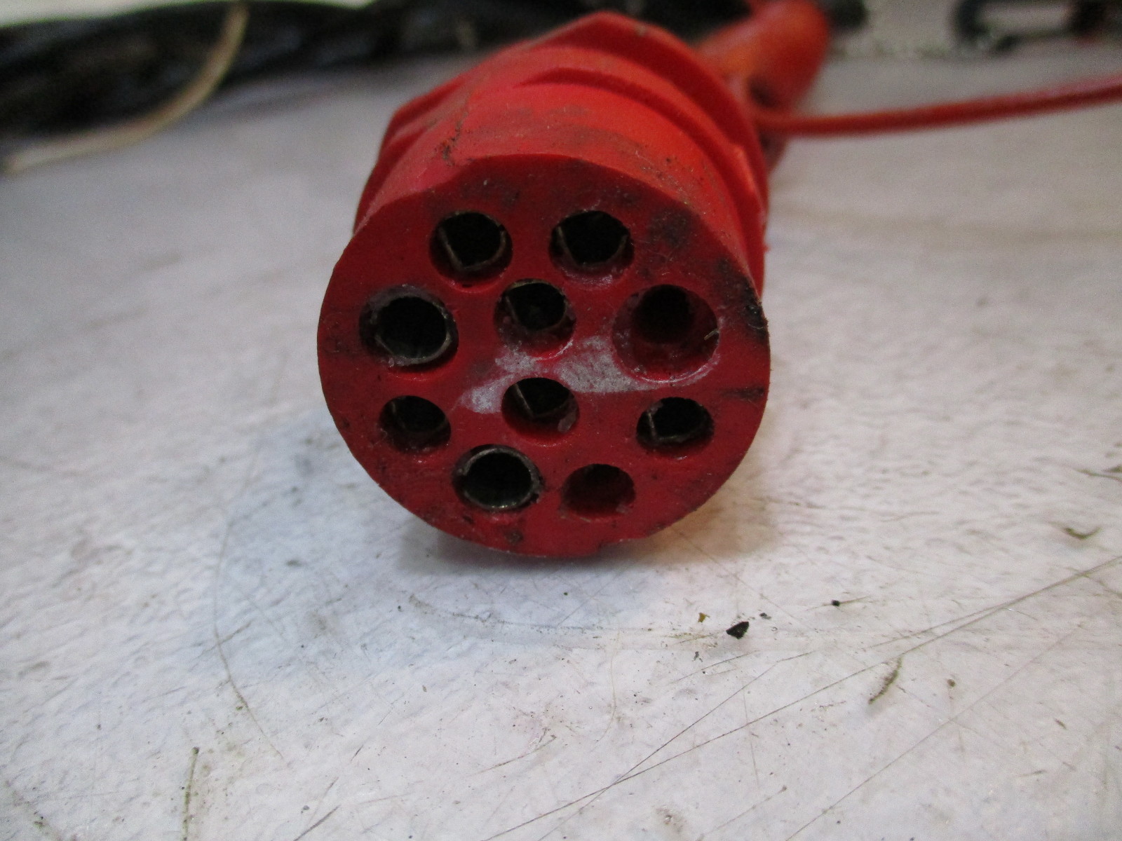 0393129 17 Ft Red Plug 8 Pin Hole Wire Harness Evinrude Johnson