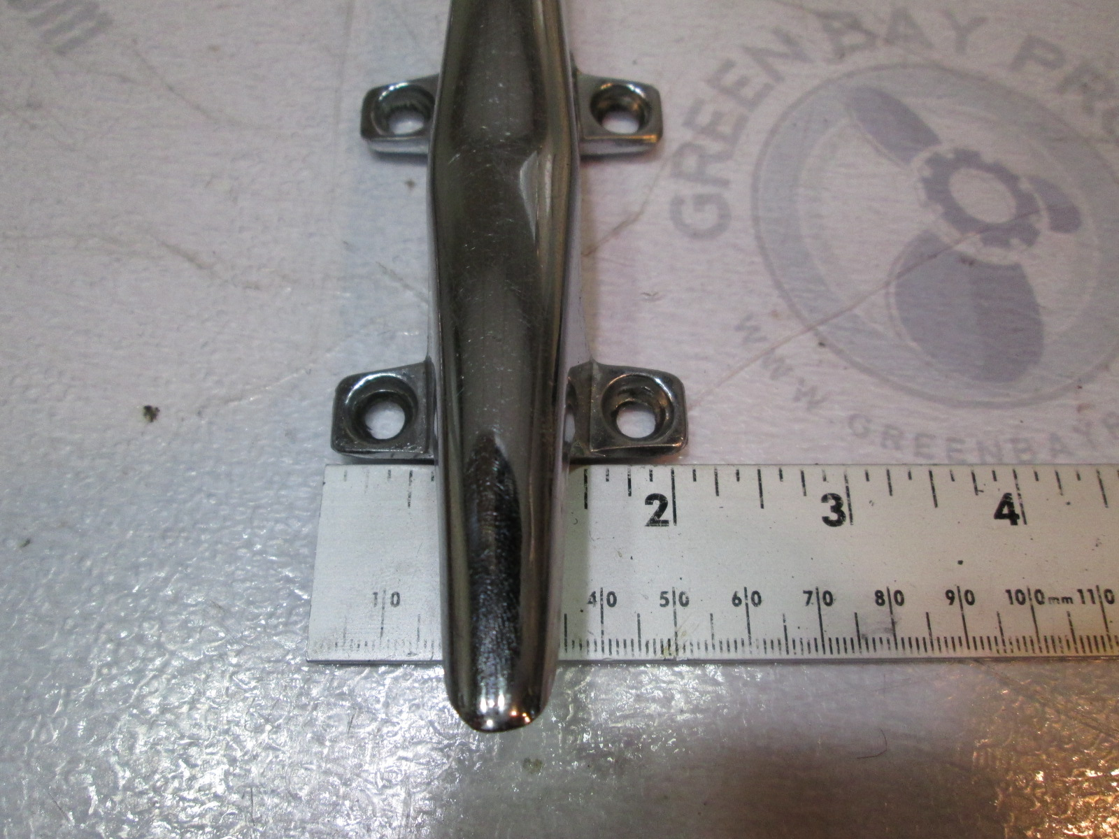 6" Hollow Base Boat Cleat Rope Tie Down Chrome (Set of 2) Green Bay