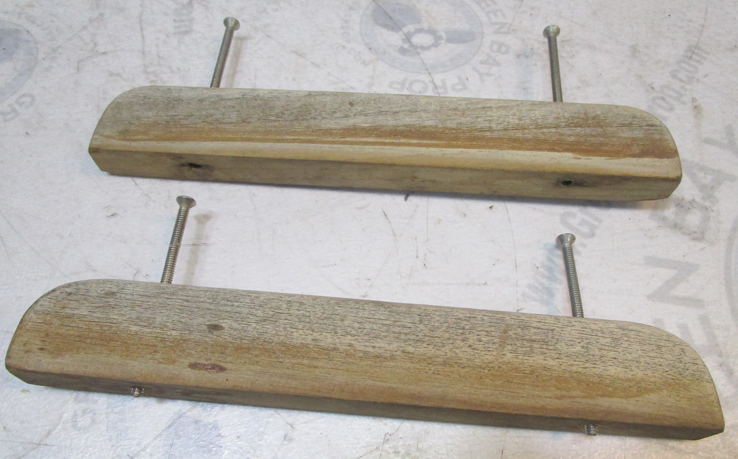 1988 Rinker V170 Boat Teak Wood Hand Grab Rail 10 3/4" Green Bay