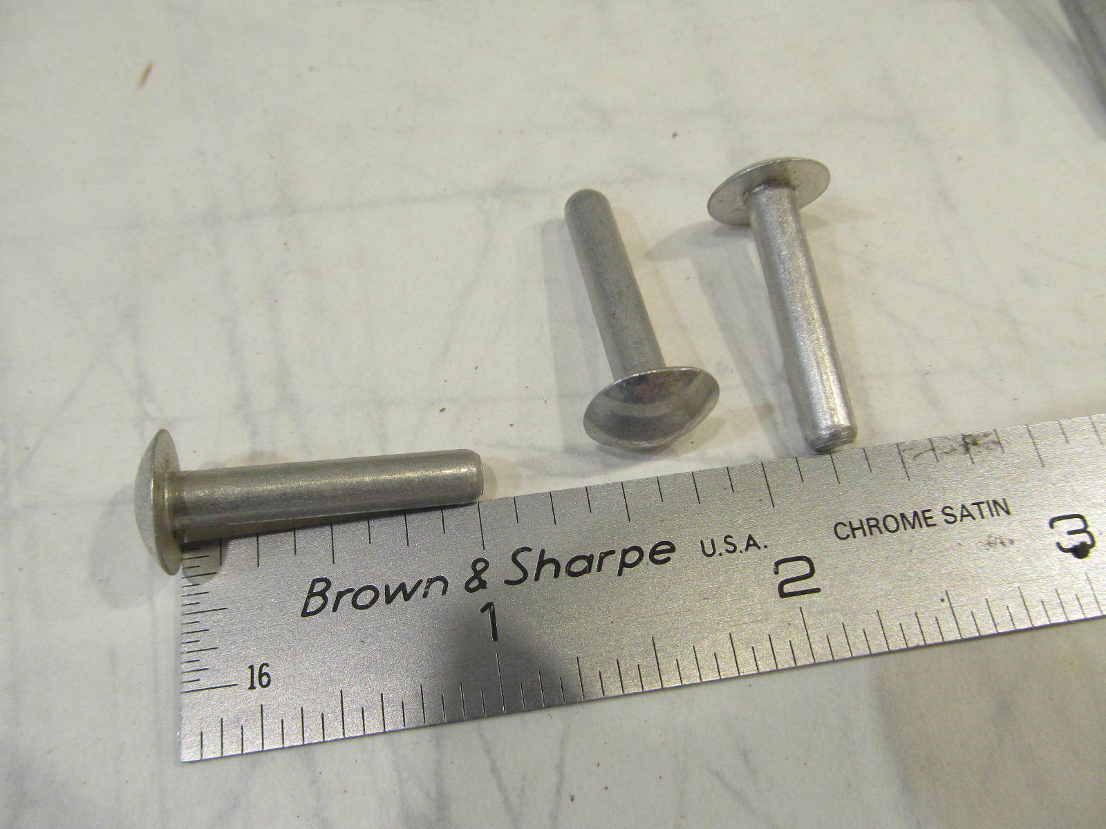 3/16 x 1" Aluminum Round Dome Truss Head Solid Rivets Bx 550 Steampunk