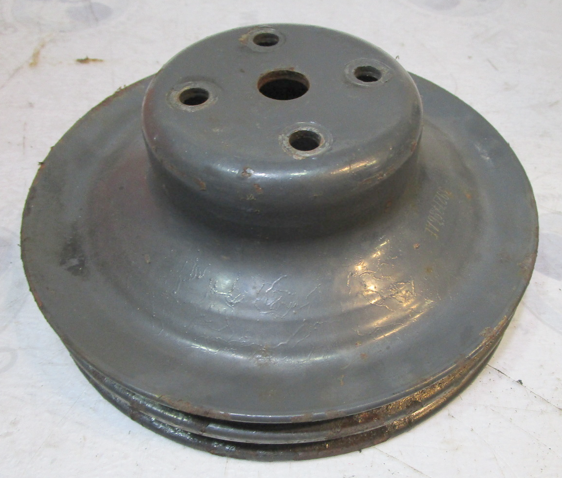 3927796AE OMC Chevy V8 Stern Drive 2 Groove 7 Inch Water Pump Pulley