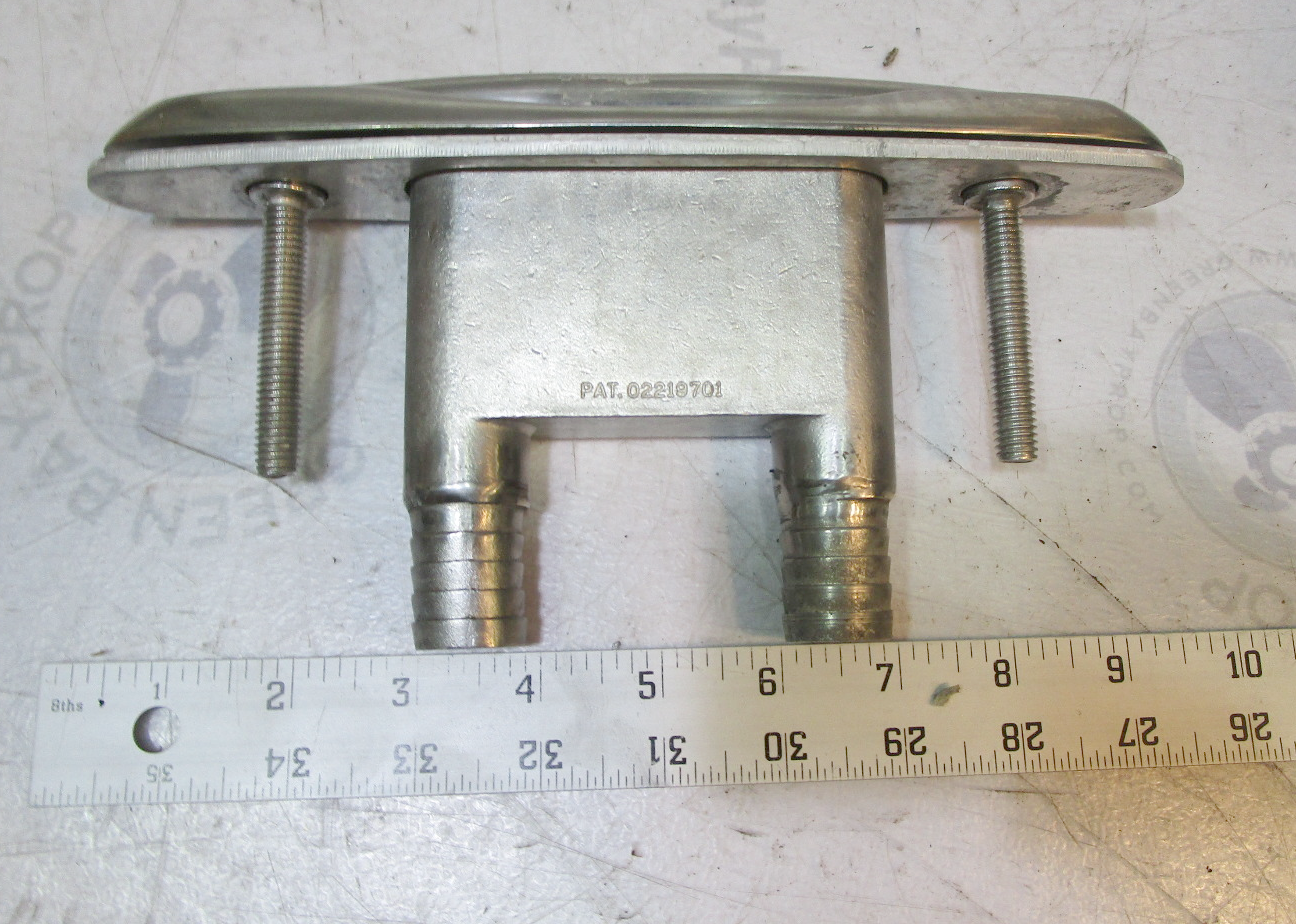 Marine Boat 9" Stainless Steel PopUp Neat Cleat Rope Tie Down Green