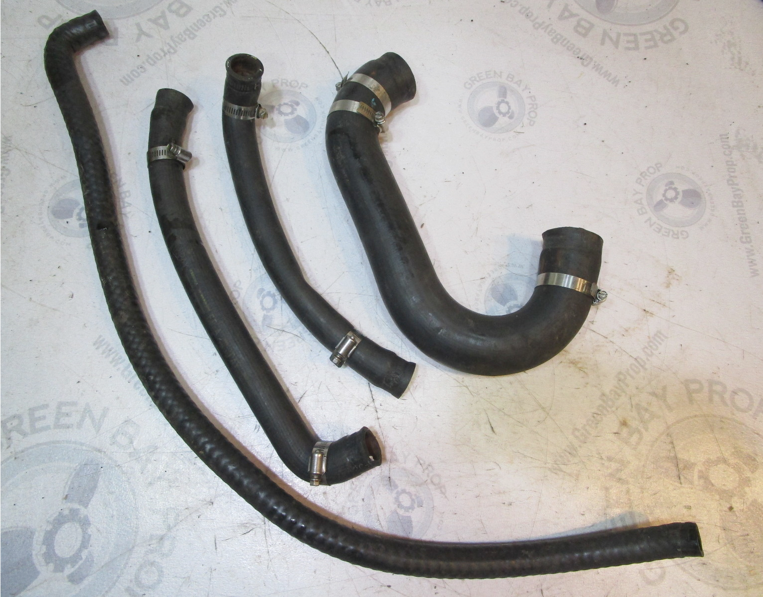 1978 OMC Stringer Ford Stern Drive 240 HP V8 Molded Circulation Hoses Set of 4