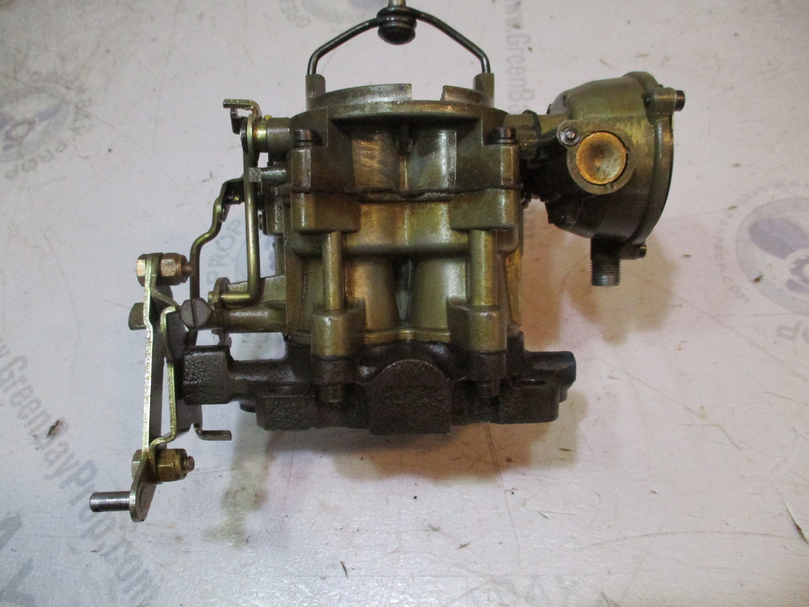 982219 OMC Stringer 2 Barrel Rochester Carburetor Carb Green Bay