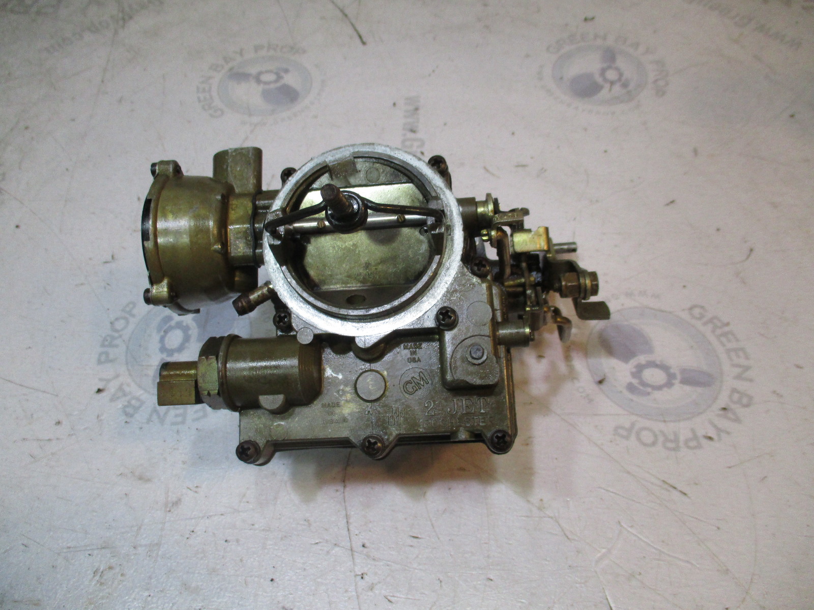 982219 OMC Stringer 2 Barrel Rochester Carburetor Carb Green Bay