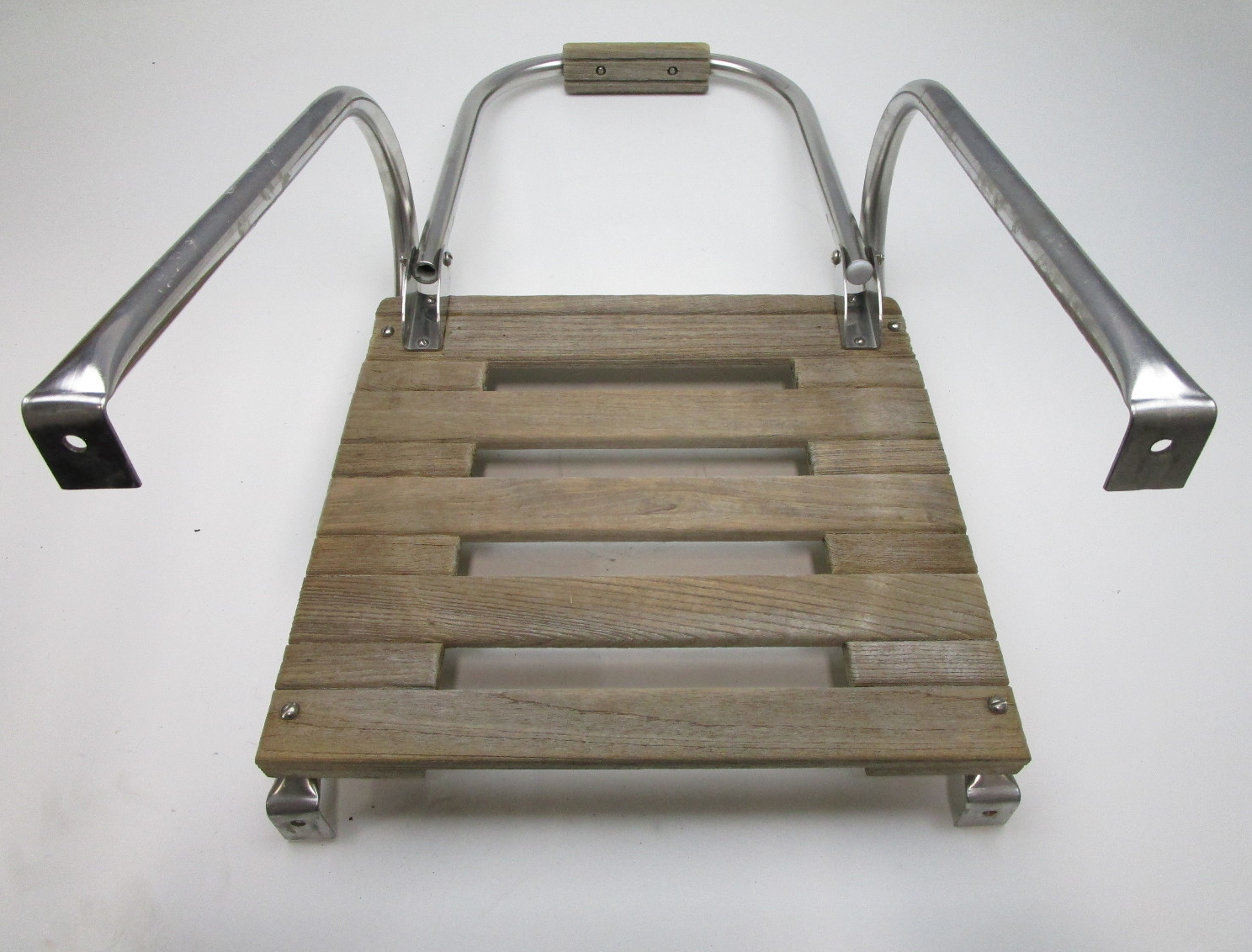 Marine Boat Teak Wood Swim Platform 18" x 15" with 1 Step Ladder