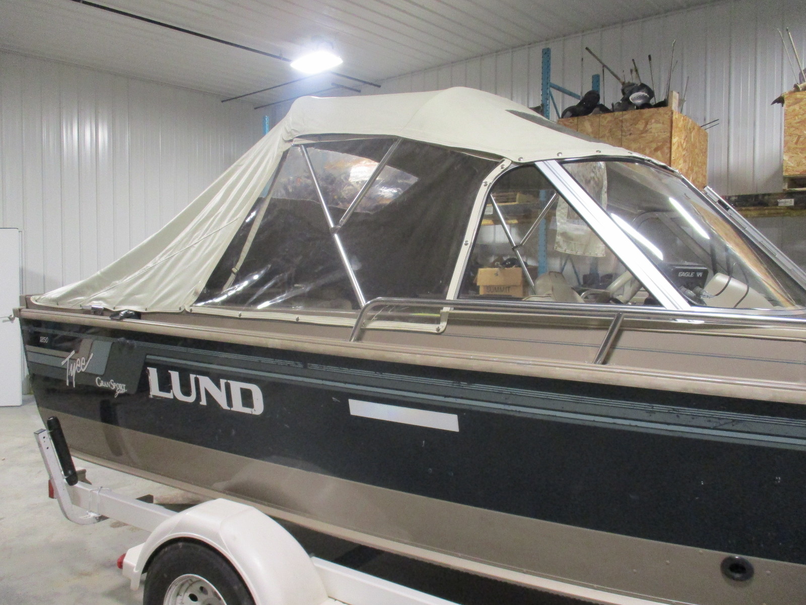 1290B Water Light Beige Full Soft Cabin for Lund 1850 Tyee GS Boats Green Bay Propeller