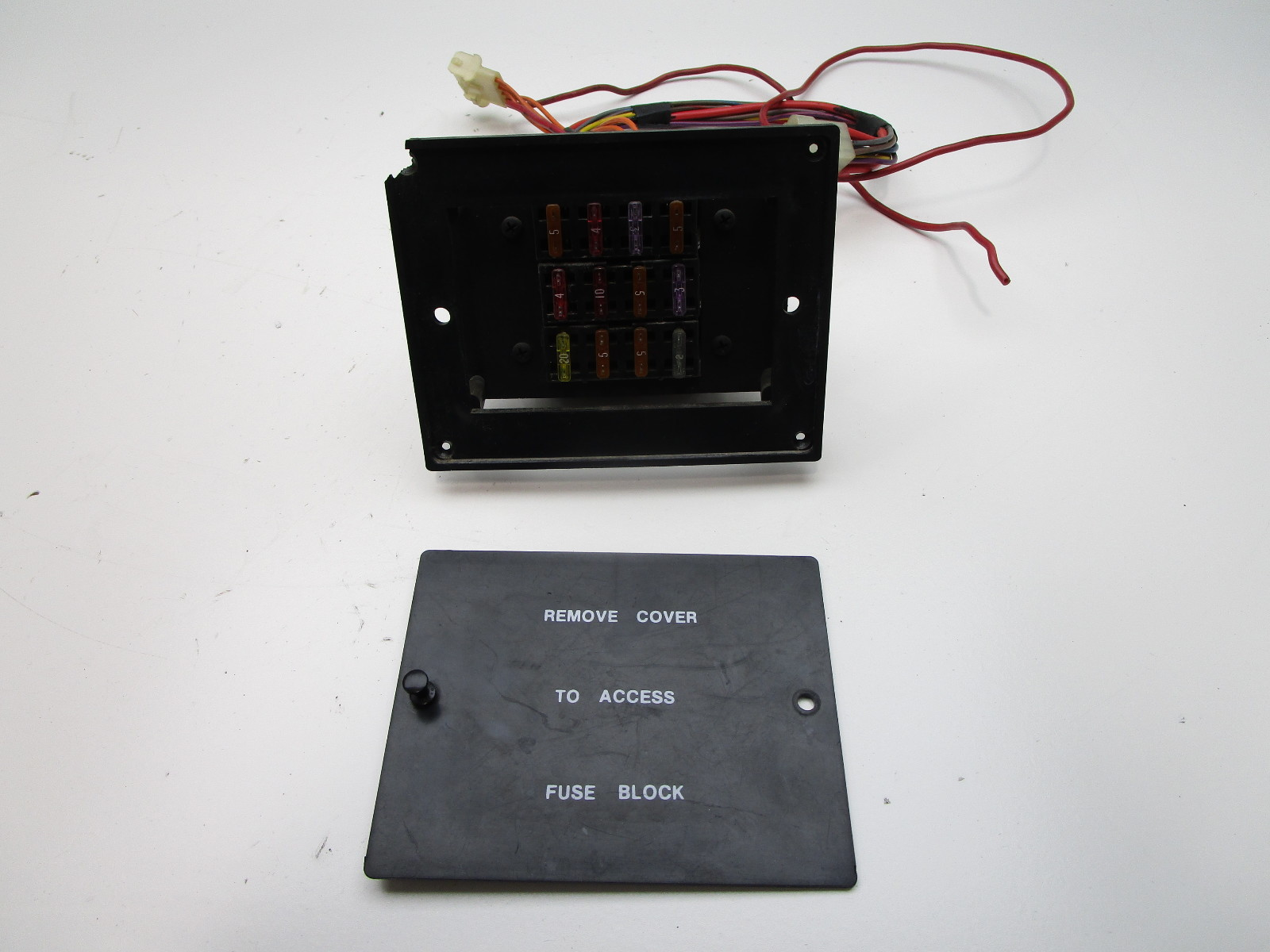 1995 Lund Tyee 1850 Grand Sport 12 Circuit Fuse Block Panel & Cover 6