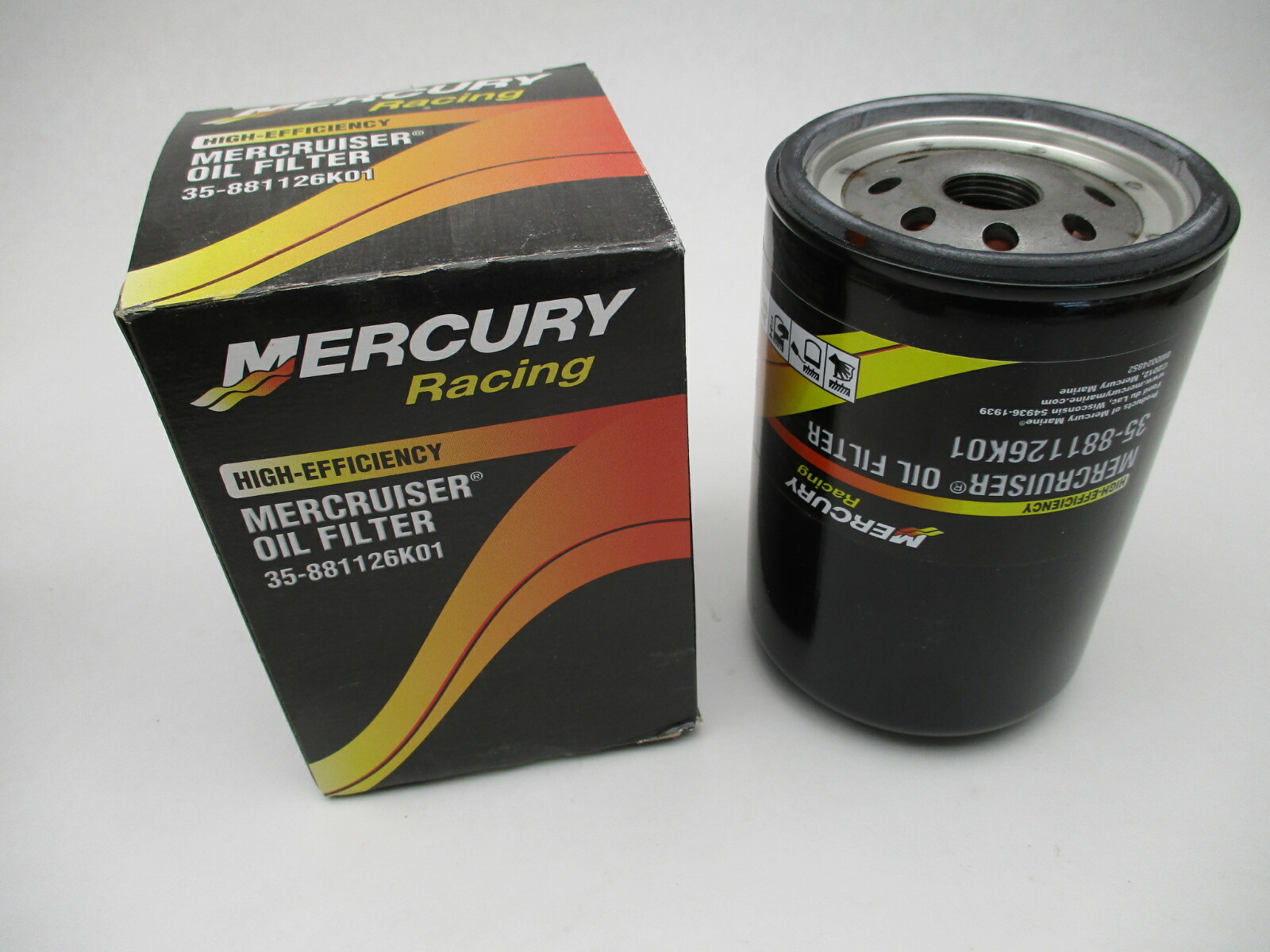 35881126K01 High Efficiency Oil Filter for Mercury Mercruiser & OMC GM