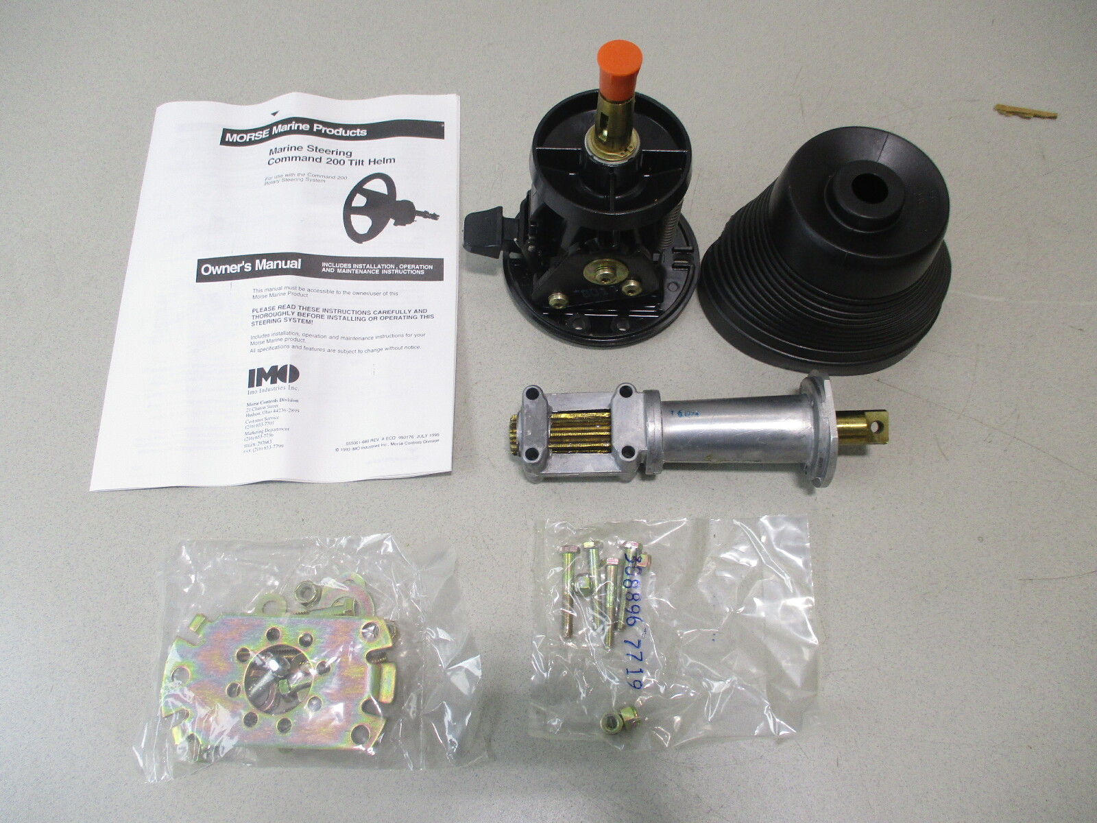 310994 Morse Command 200 Rack & Pinion Steering Tilt Single Cable Helm 90 Degree Green Bay