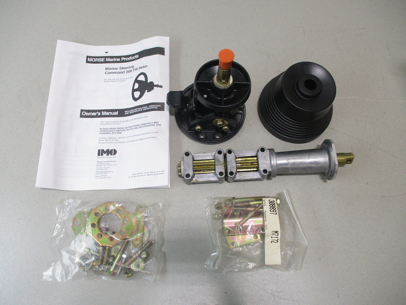 310993 Morse Command 200 Rack & Pinion Steering Tilt Dual Cable Helm 20 Degree Green Bay