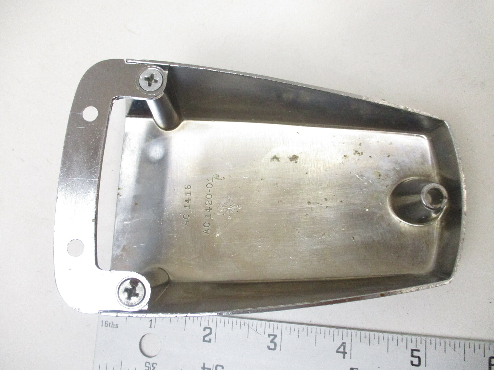 1420 Vintage Attwood Boat Chrome Zamak Surface Mount Cowl Bilge Vent