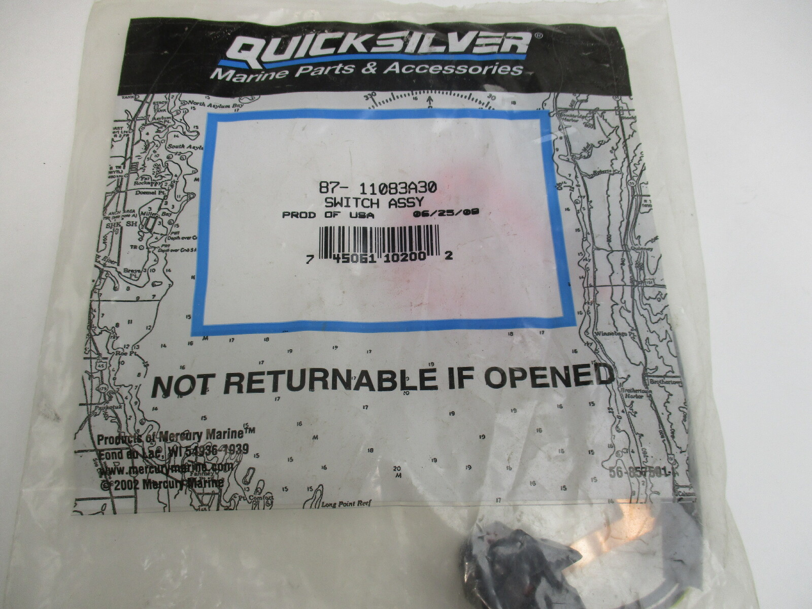 87 11083a30 Lanyard Emergency Stop Switch Mercury 4 Stroke Outboards Green Bay Propeller