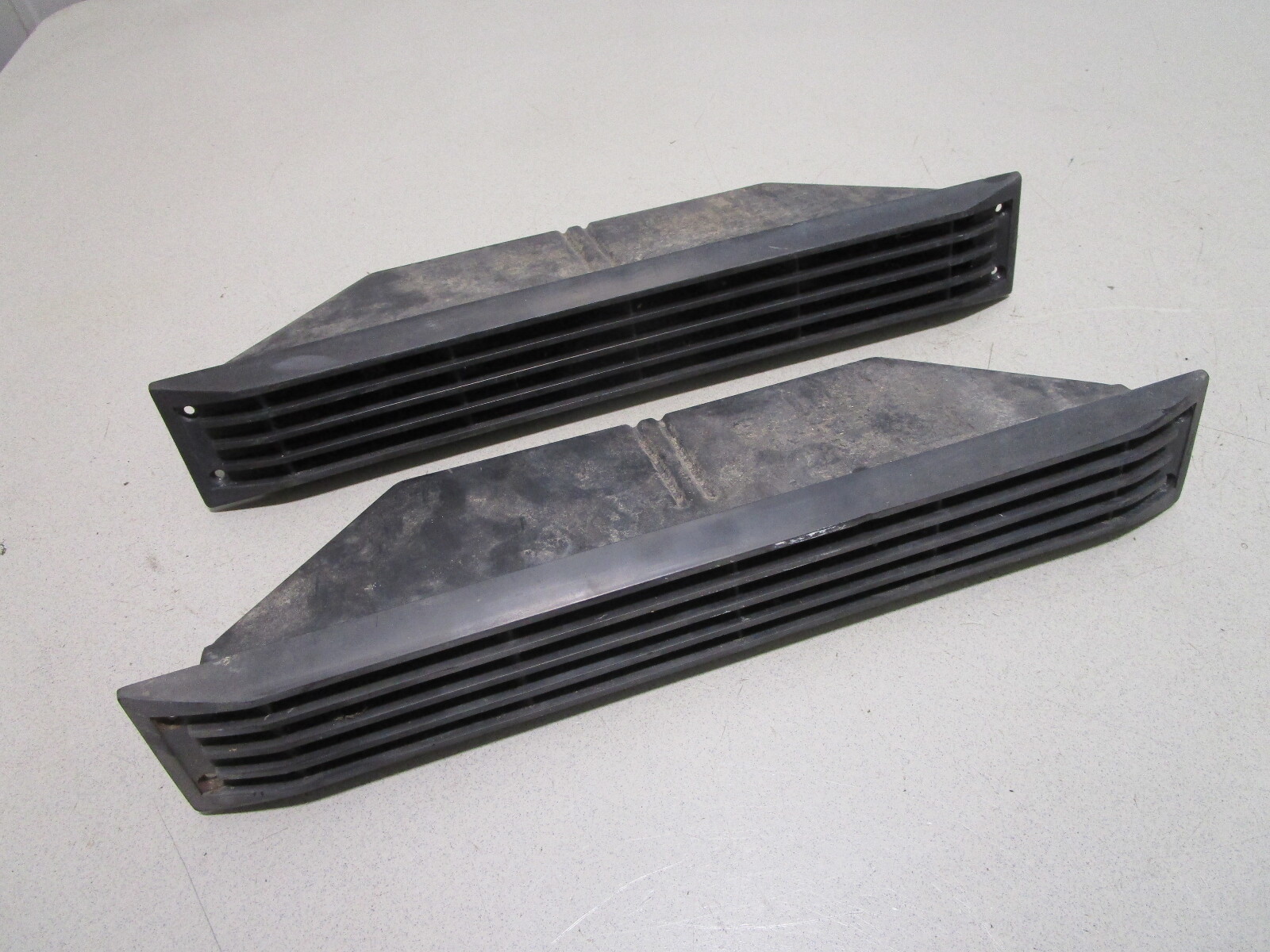 Marine Boat Blower Vent Cover Black Plastic 17 1/2" x 3"