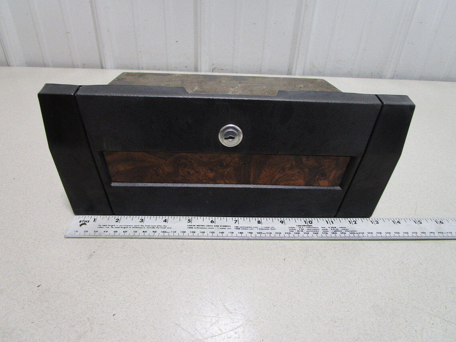 1989 Forester Phantom 166 Boat Marine Dash Glove Box Storage Black 13.5" x 5.5"