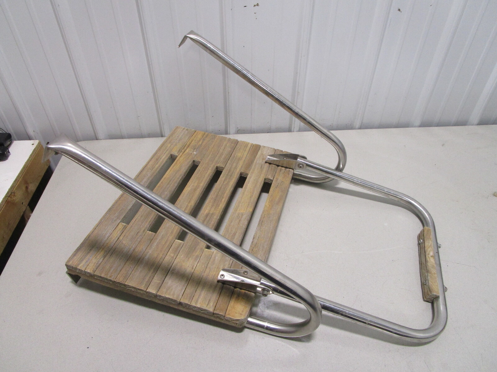 Marine Boat Teak Wood Swim Platform 21 3/4" W x 15 3/4" D with 1 Step Ladder