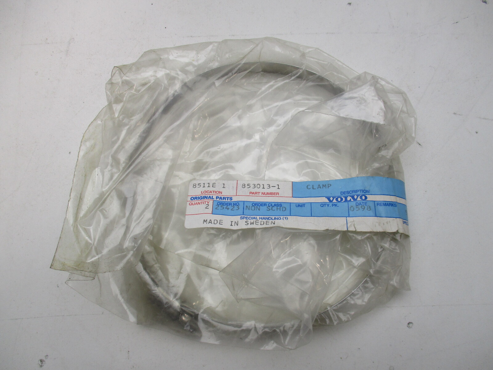 Genuine Volvo Penta 853013-1 Hose Clamp 853013 NOS OEM 853