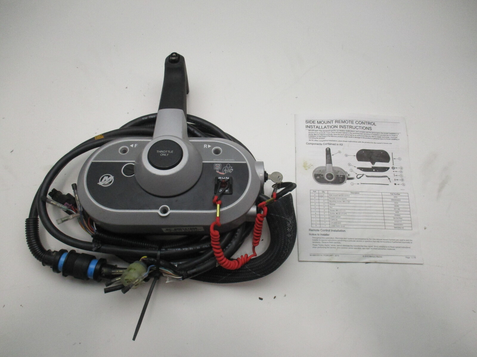 8M0121856 Mercury Side Mount Remote 14 Pin Control W/Power Trim