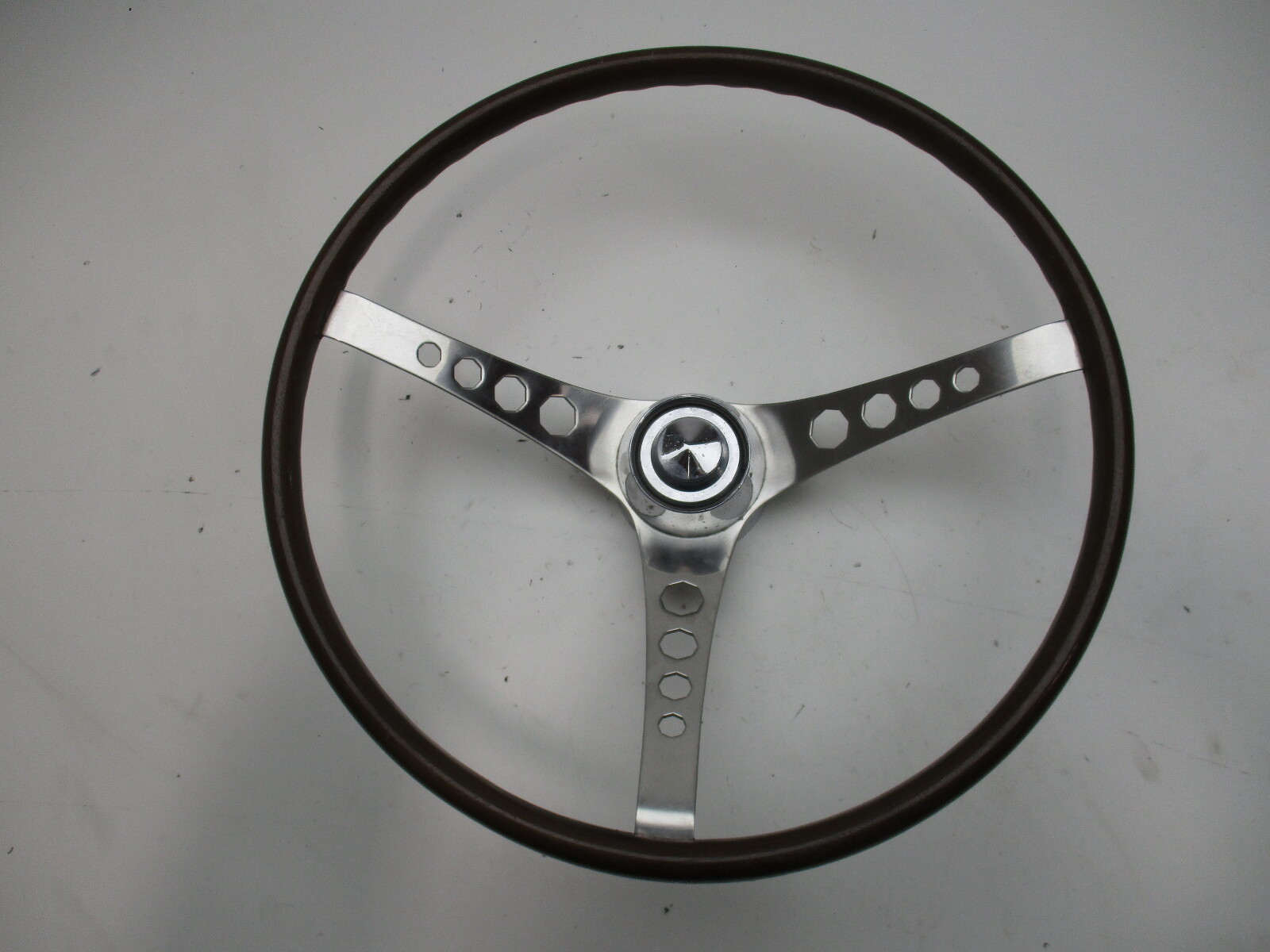 Vintage Boat Ship Stainless Steel 16"Steering Wheel 3 Spoke Standard 3/4" Shaft