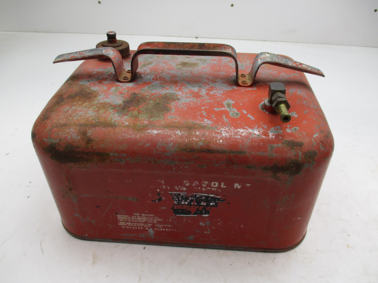Vintage Mercury Kiekhaefer Metal Outboard Motor Boat 3-1/4 Gallon Gas Tank Can